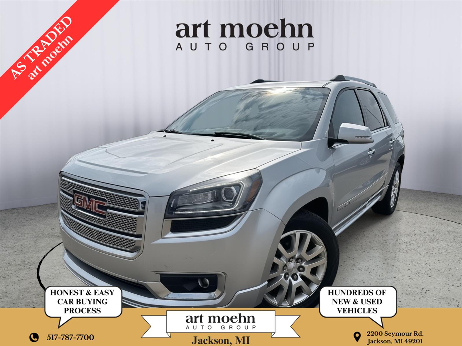 Quicksilver Metallic 2016 GMC Acadia Denali AWD SUV / Crossover All-Wheel Drive 6-Speed Automatic