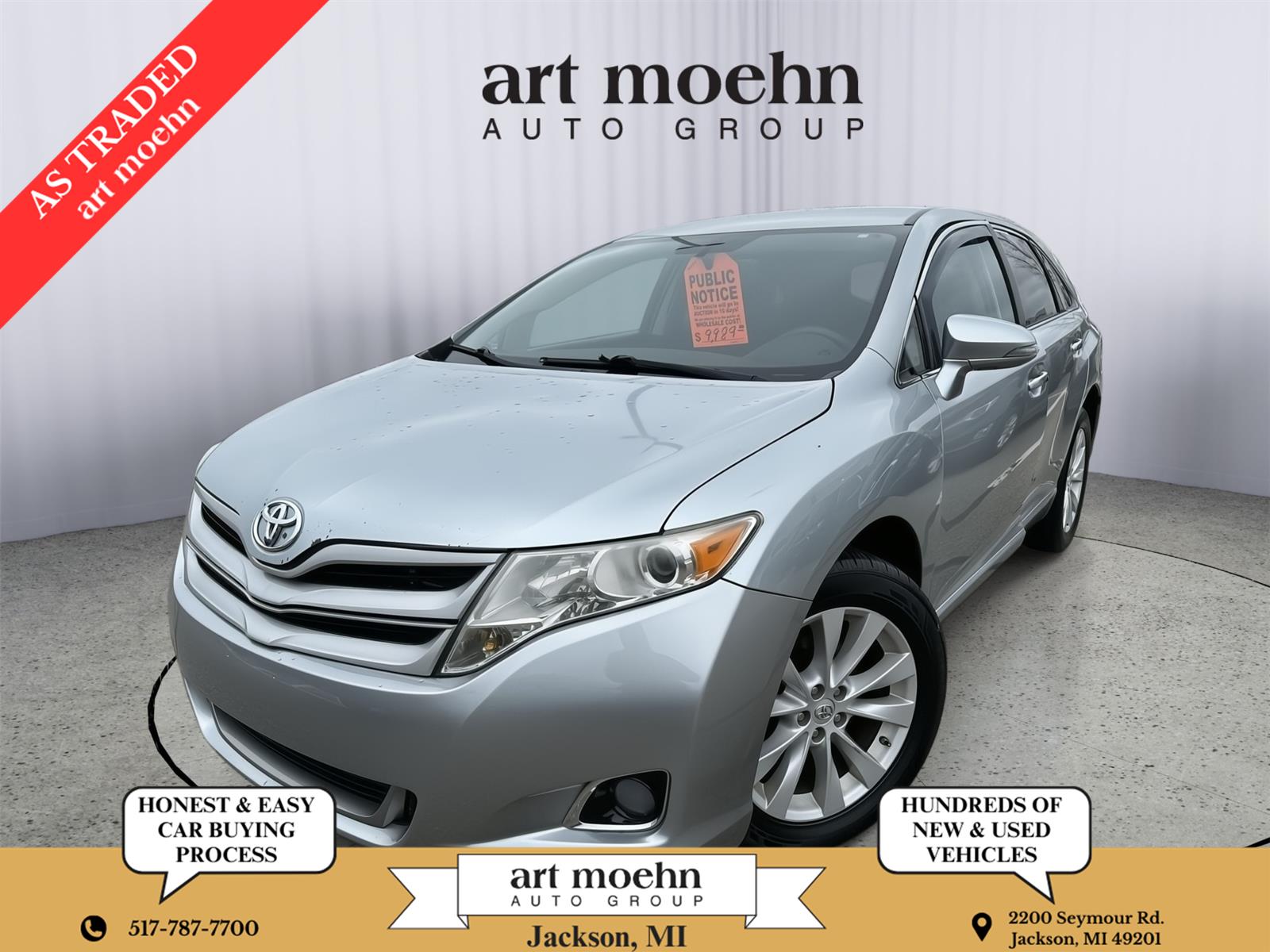 Celestial Silver Metallic 2015 Toyota Venza LE FWD SUV / Crossover Front-Wheel Drive Automatic