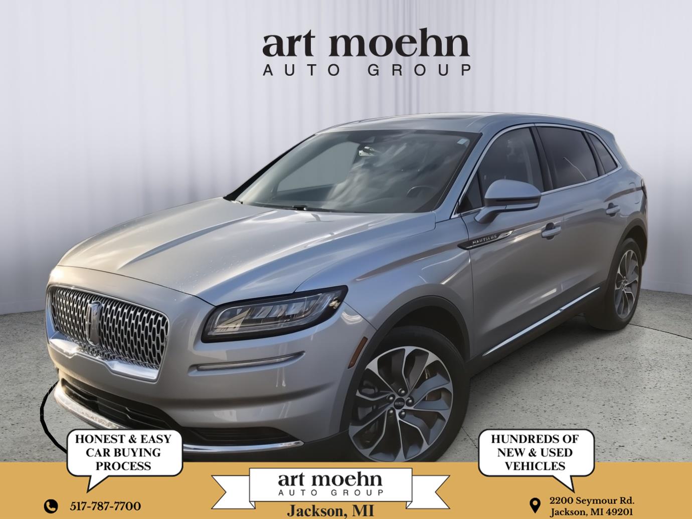 Silver Radiance Metallic Clearcoat 2023 Lincoln Nautilus Reserve AWD SUV / Crossover All-Wheel Drive 8-Speed Automatic