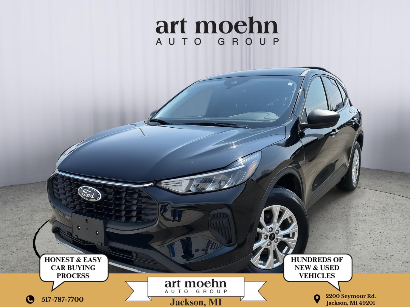 Agate Black Metallic 2025 Ford Escape Active AWD SUV / Crossover All-Wheel Drive 8-Speed Automatic