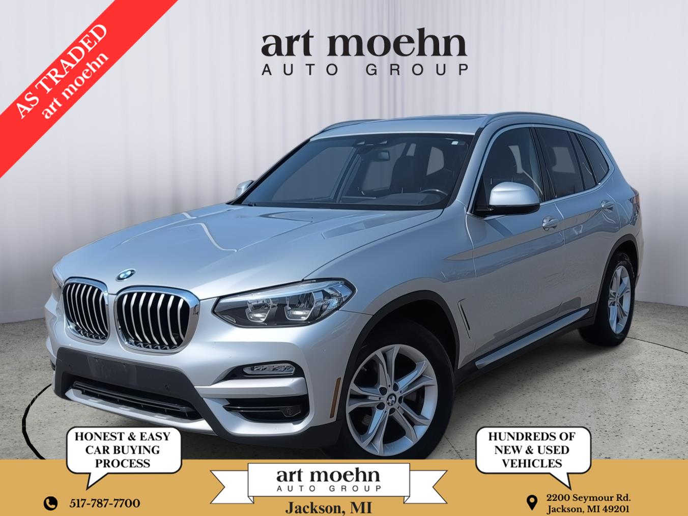 Glacier Silver Metallic 2019 BMW X3 SUV / Crossover All-Wheel Drive Automatic