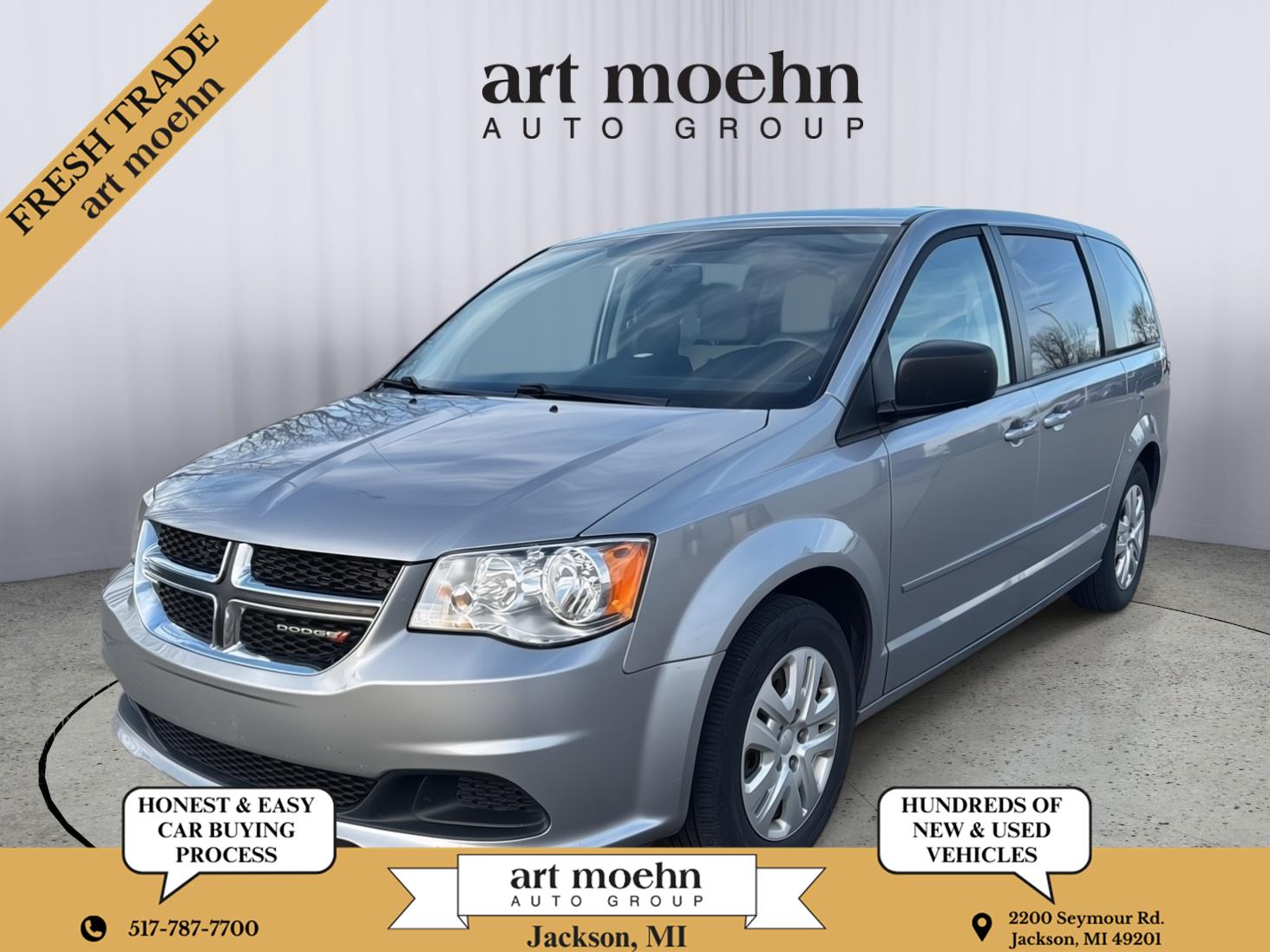 Billet Silver Metallic Clearcoat 2016 Dodge Grand Caravan SE FWD Minivan Front-Wheel Drive 6-Speed Automatic