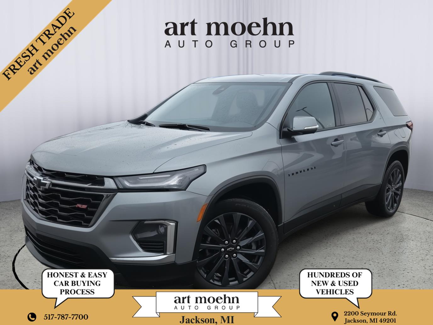 Sterling Gray Metallic 2023 Chevrolet Traverse RS AWD SUV / Crossover Four-Wheel Drive 9-Speed Automatic