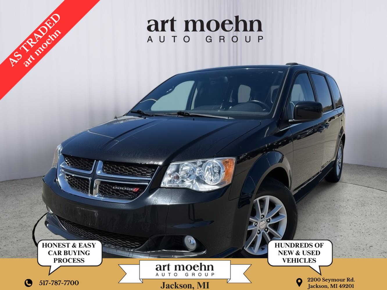 Black Onyx Crystal Pearlcoat 2019 Dodge Grand Caravan SXT FWD Minivan Front-Wheel Drive 6-Speed Automatic