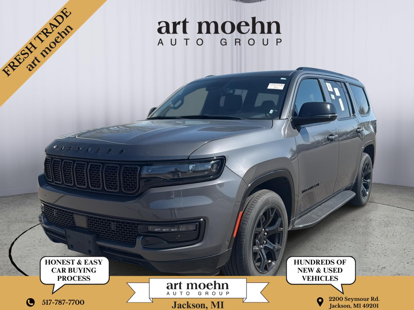 Gray (Baltic Grey Metallic) 2024 Jeep Wagoneer Series II 4WD SUV / Crossover Four-Wheel Drive 8-Speed Automatic