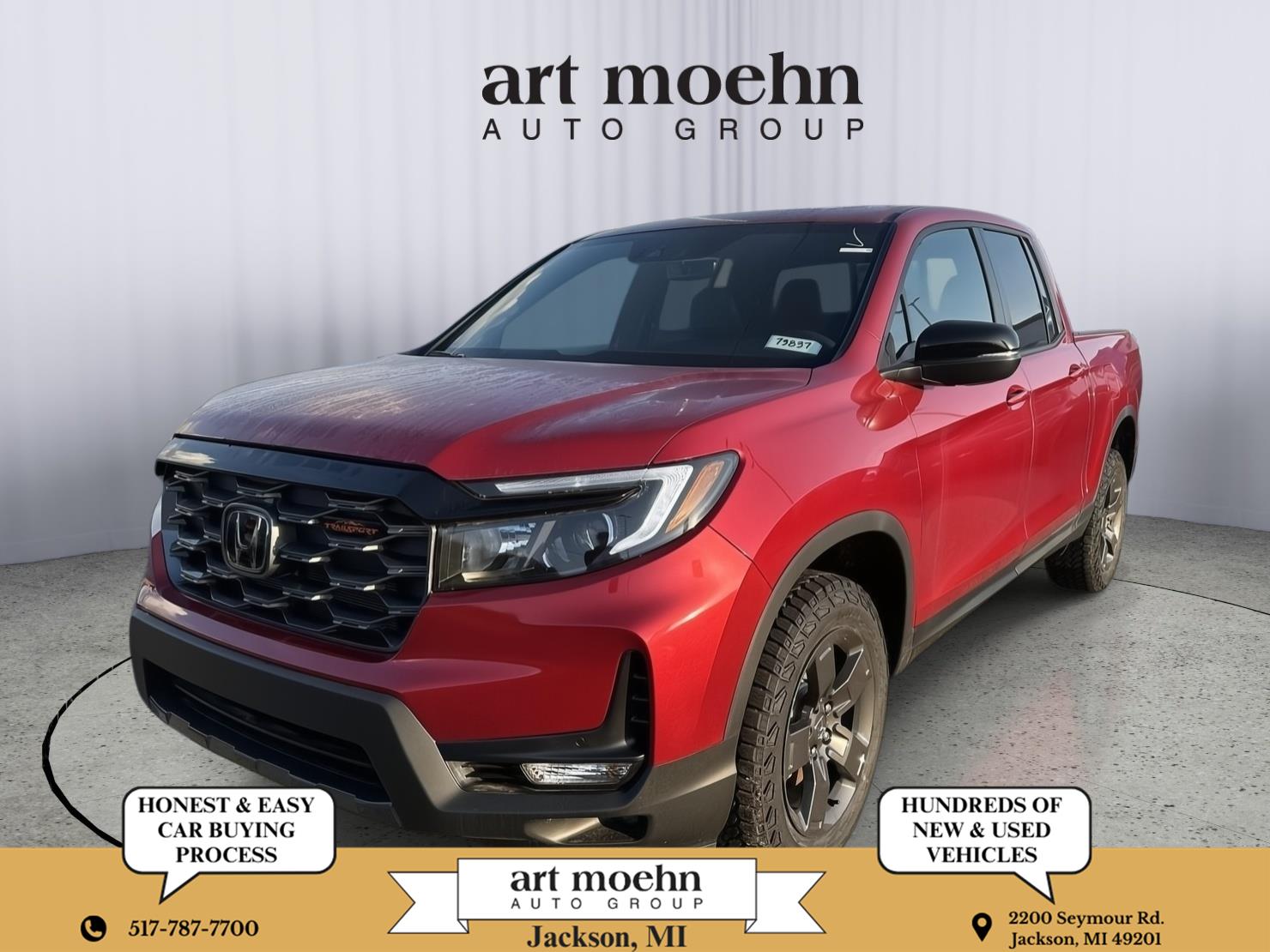 Radiant Red Metallic II 2026 Honda Ridgeline Pickup Truck All-Wheel Drive Automatic