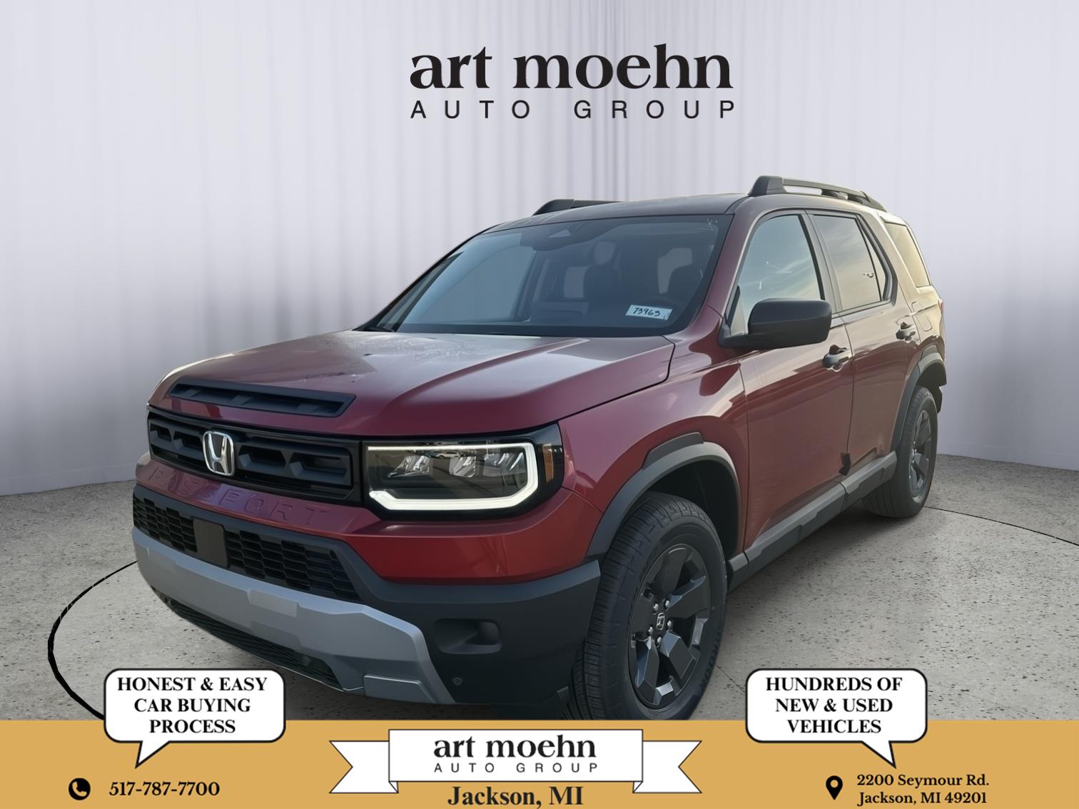 Radiant Red Metallic II 2026 Honda Passport RTL AWD SUV / Crossover All-Wheel Drive Automatic