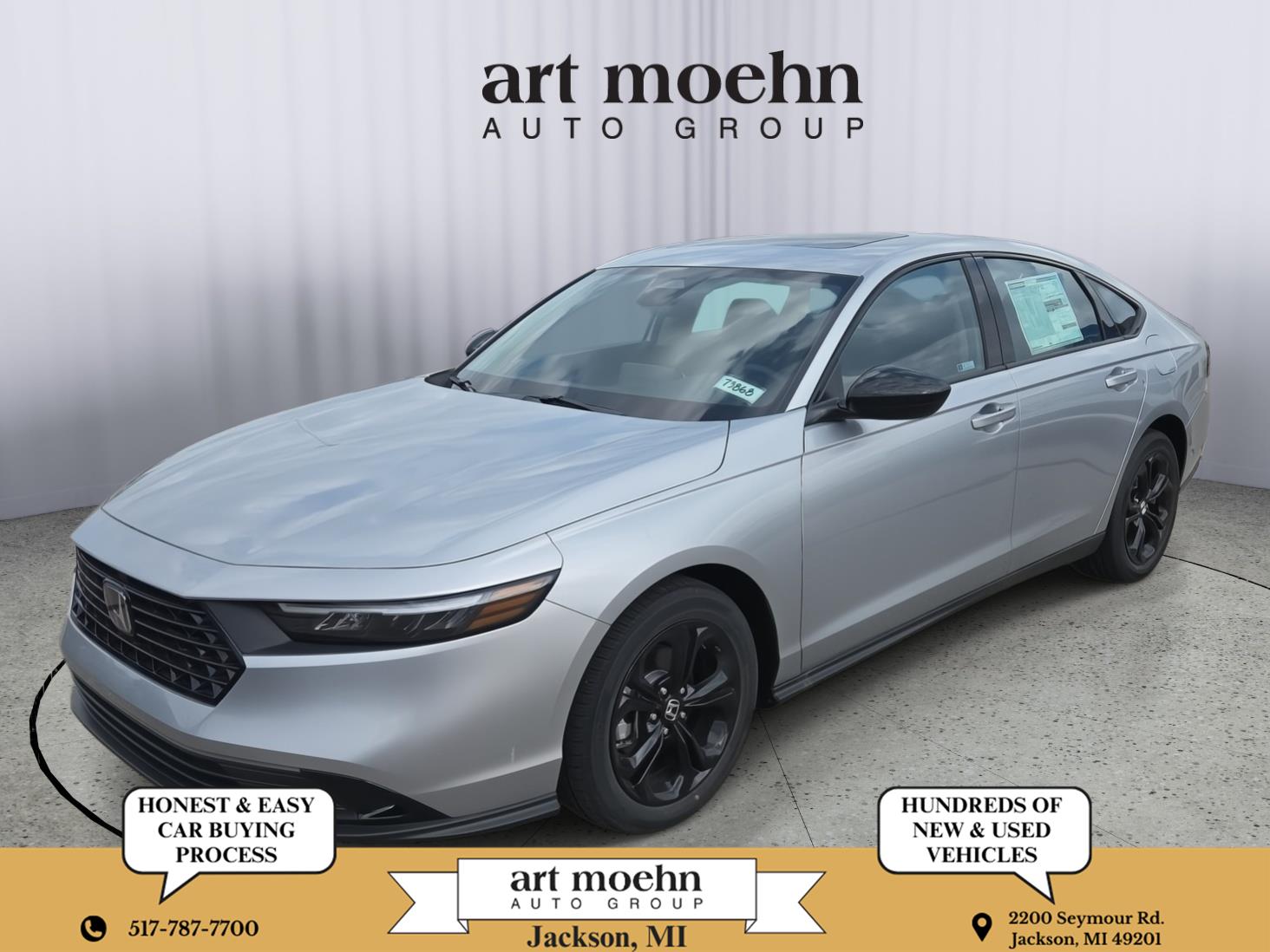 Solar Silver Metallic 2025 Honda Accord SE FWD Sedan Front-Wheel Drive Continuously Variable Transmission