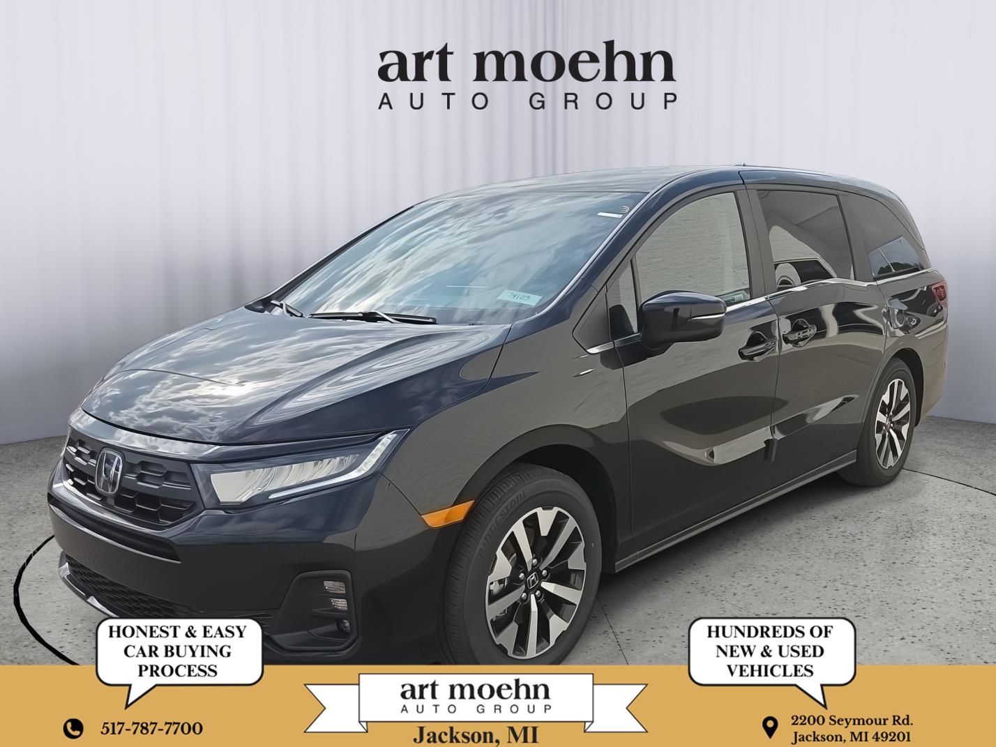 Crystal Black Pearl 2026 Honda Odyssey Minivan Front-Wheel Drive Automatic