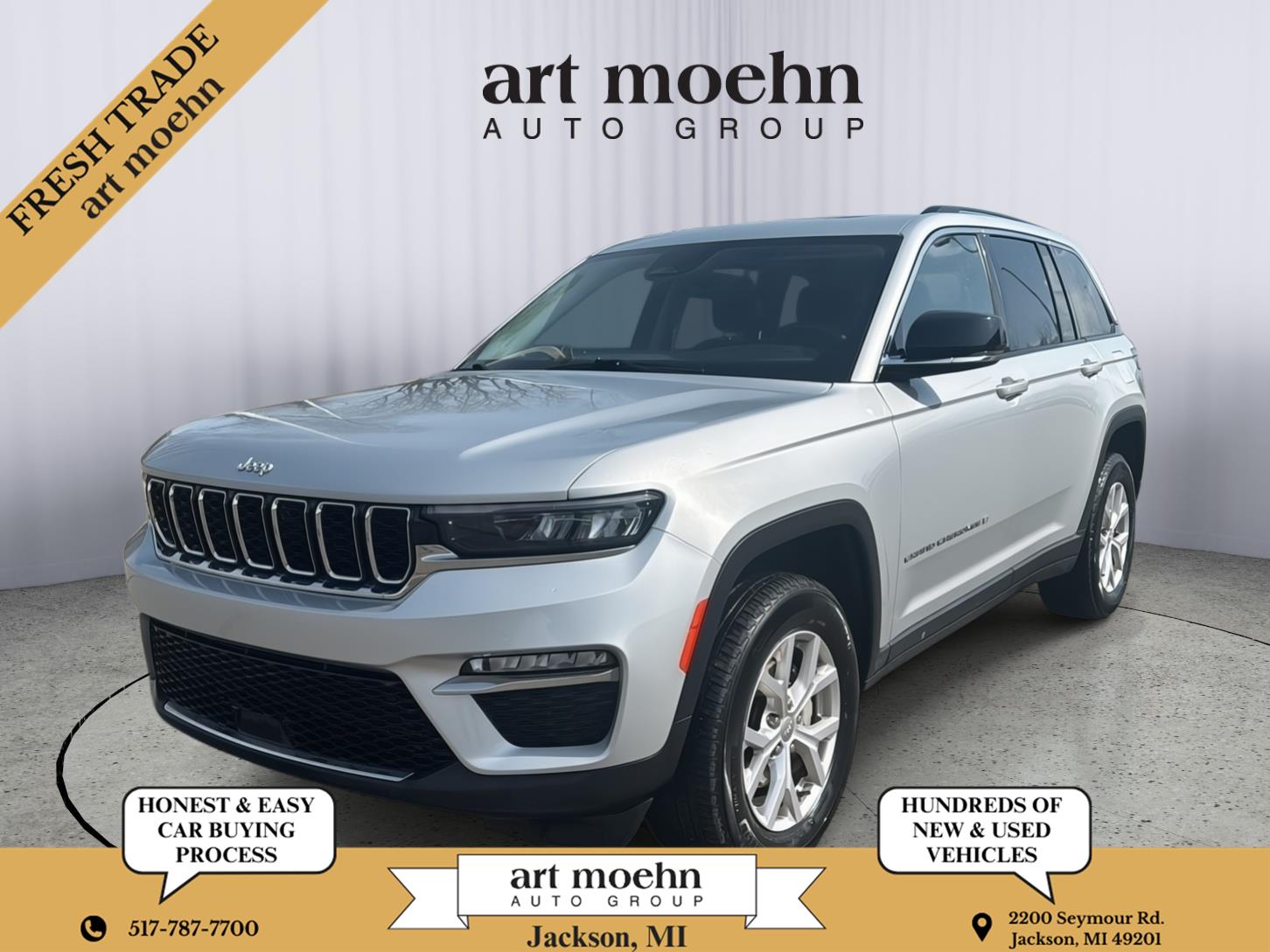 Silver Zynith 2022 Jeep Grand Cherokee Limited 4WD SUV / Crossover Four-Wheel Drive 8-Speed Automatic