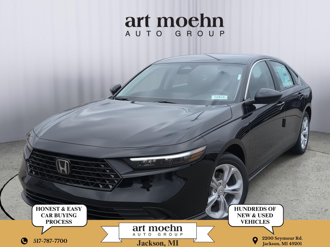 Crystal Black Pearl 2026 Honda Accord Sedan Front-Wheel Drive Continuously Variable Transmission