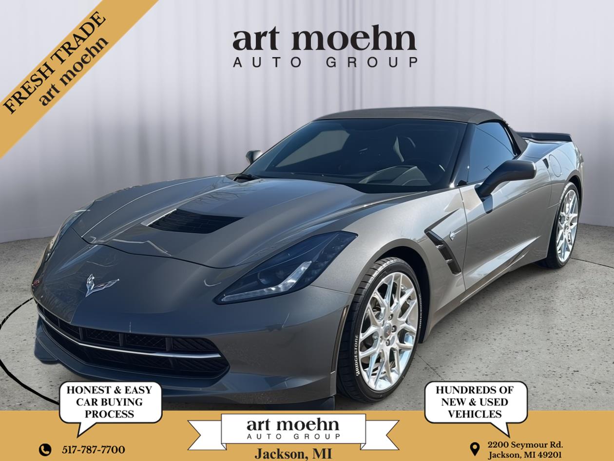 Shark Gray Metallic 2015 Chevrolet Corvette Stingray 2LT Convertible RWD Convertible Rear-Wheel Drive 8-Speed Automatic
