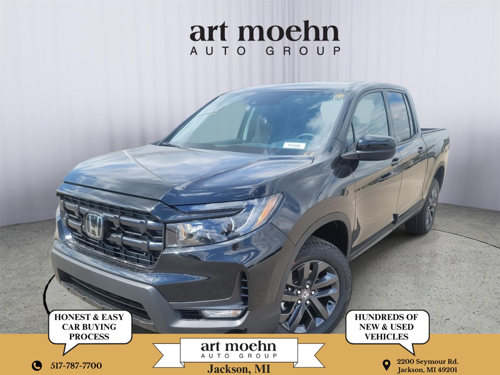 Crystal Black Pearl 2026 Honda Ridgeline Pickup Truck All-Wheel Drive Automatic