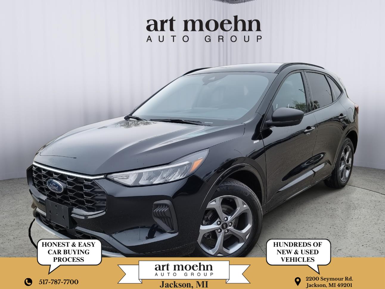 Agate Black Metallic 2023 Ford Escape SUV / Crossover All-Wheel Drive 8-Speed Automatic