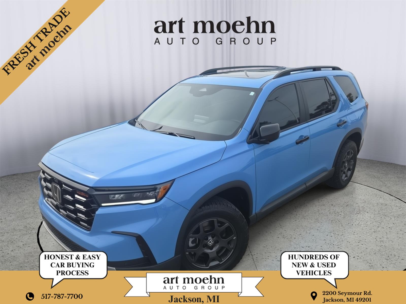 Diffused Sky Pearl 2024 Honda Pilot TrailSport AWD SUV / Crossover All-Wheel Drive Automatic