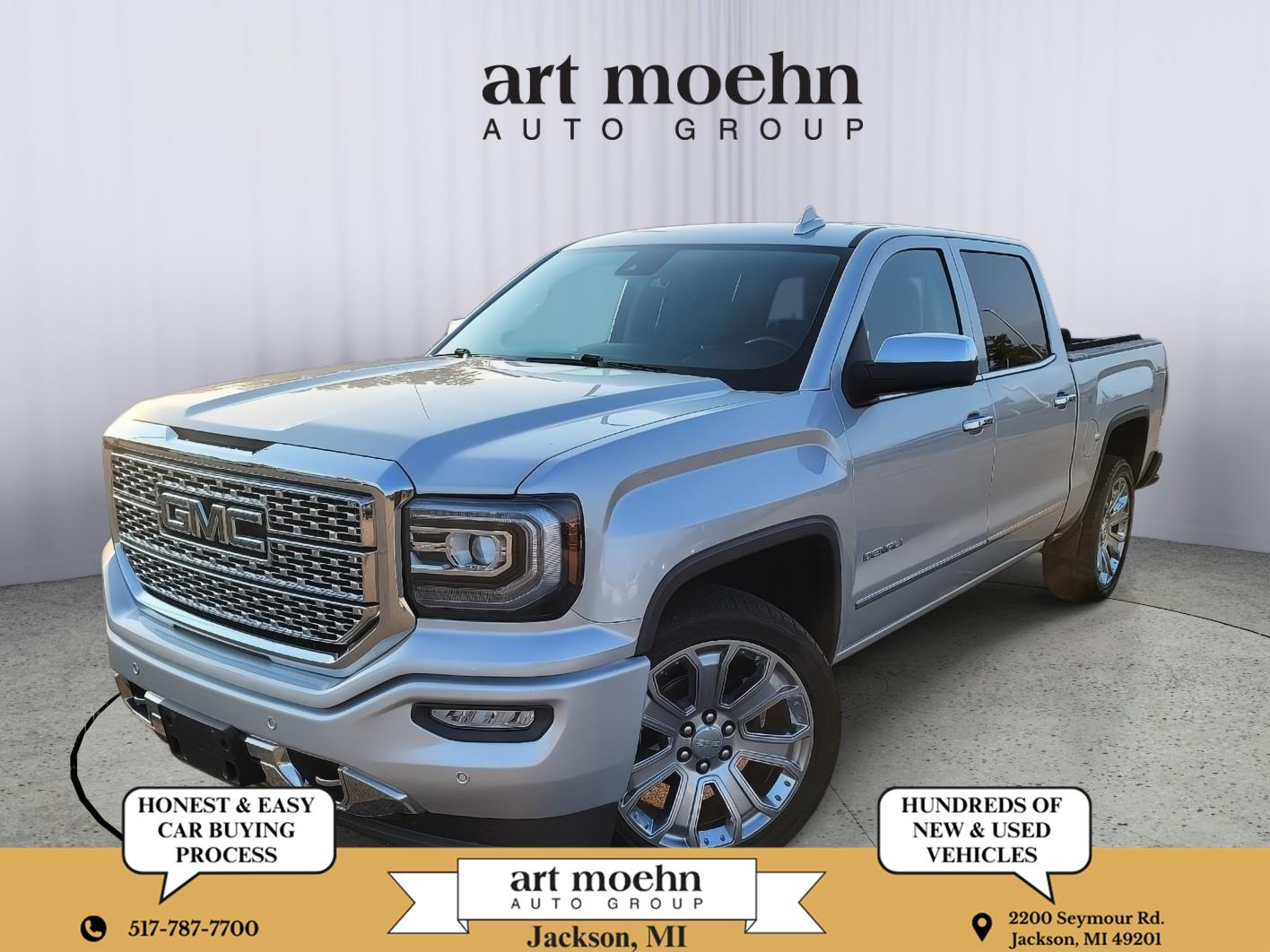 Quicksilver Metallic 2018 GMC Sierra 1500 Pickup Truck Four-Wheel Drive 8-Speed Automatic