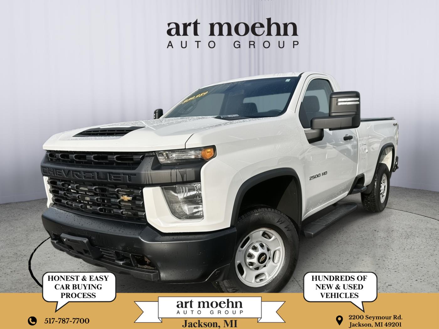 Summit White 2021 Chevrolet Silverado 2500HD Pickup Truck Four-Wheel Drive 6-Speed Automatic
