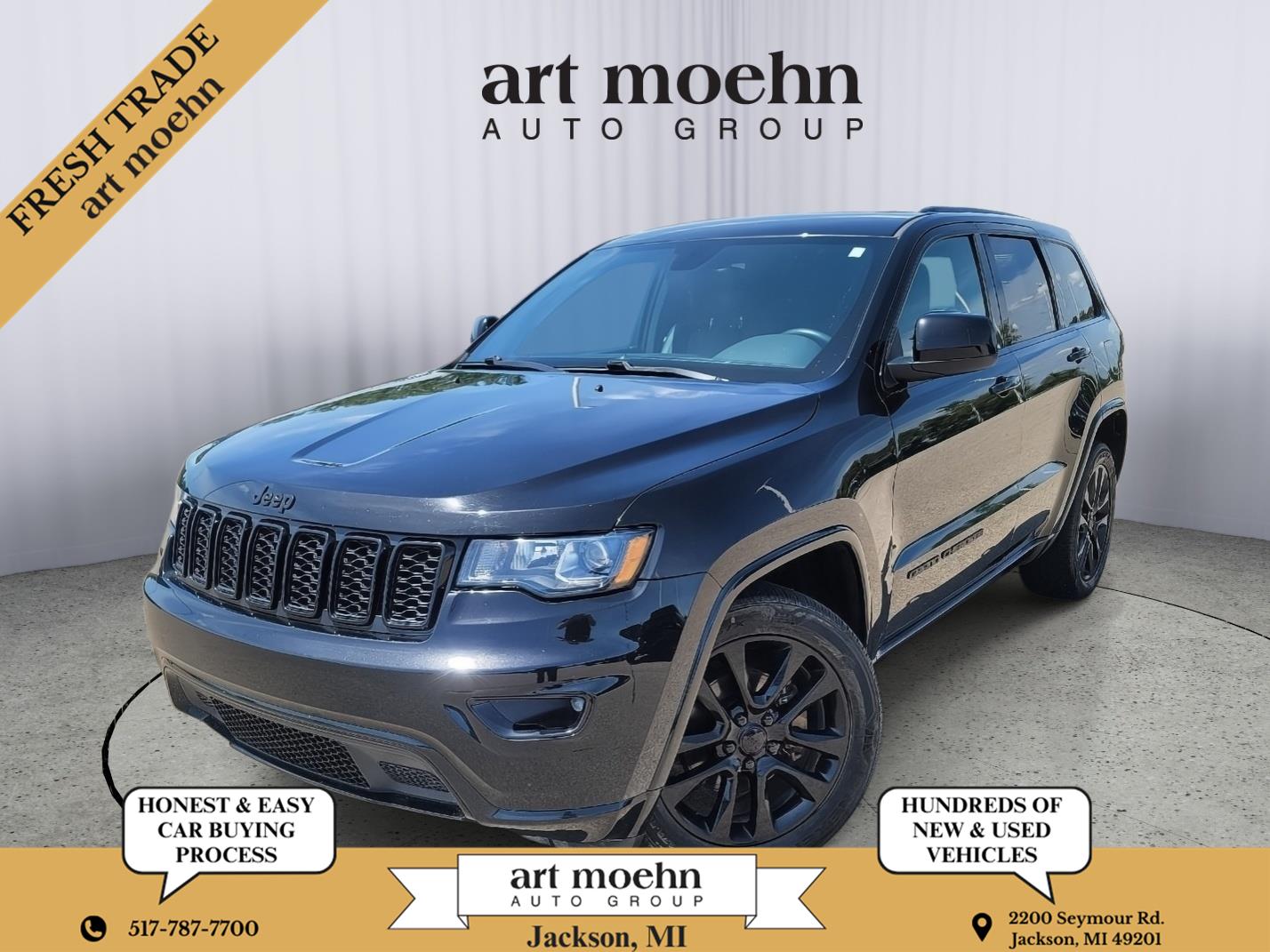 Diamond Black Crystal Pearlcoat 2017 Jeep Grand Cherokee Altitude 4WD SUV / Crossover Four-Wheel Drive 8-Speed Automatic