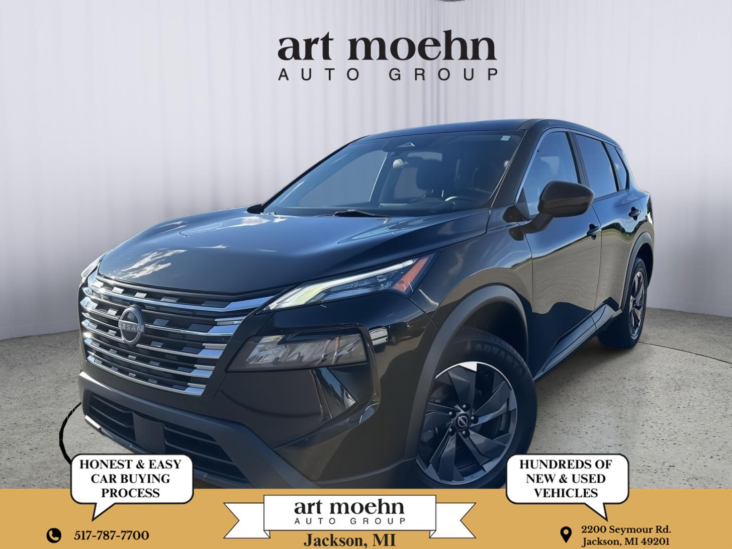 Super Black 2024 Nissan Rogue SUV / Crossover Front-Wheel Drive Continuously Variable Transmission