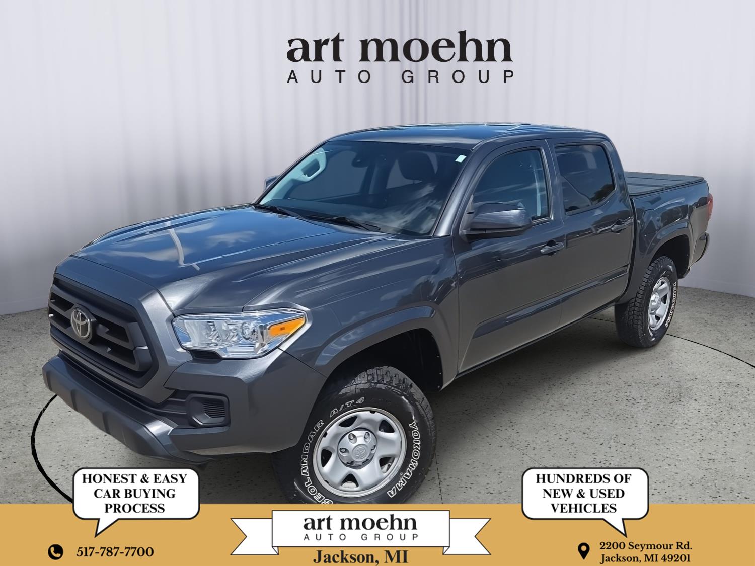 Magnetic Gray Metallic 2021 Toyota Tacoma Pickup Truck Four-Wheel Drive Automatic