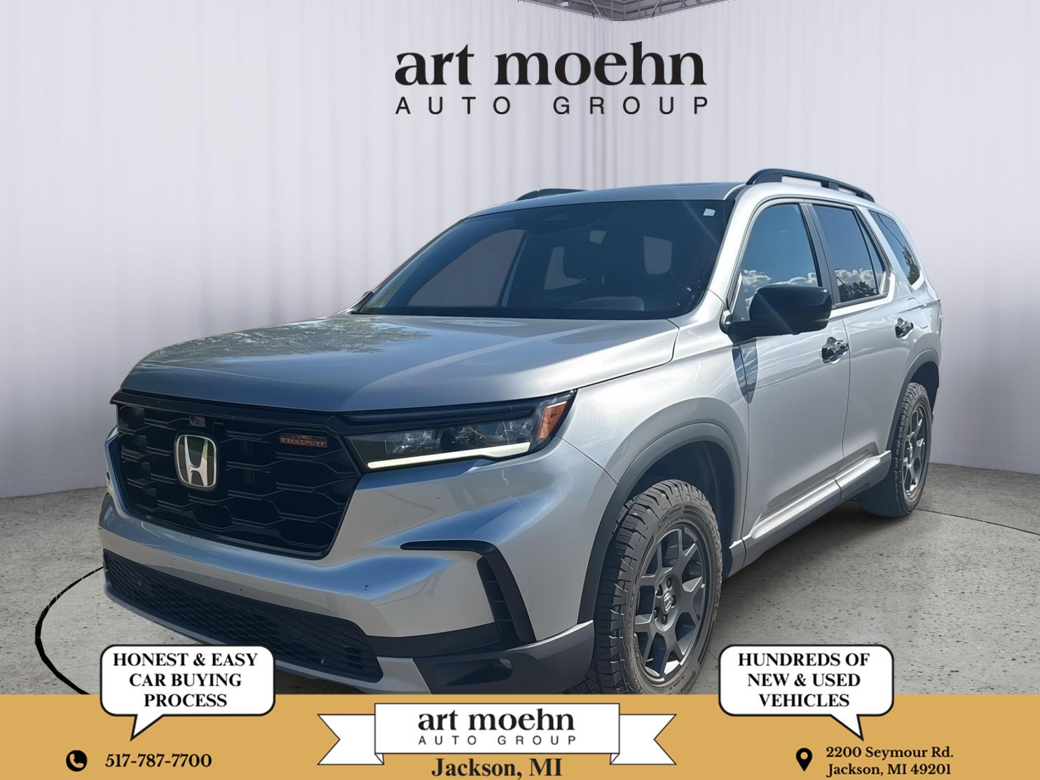 Lunar Silver Metallic 2025 Honda Pilot SUV / Crossover All-Wheel Drive Automatic