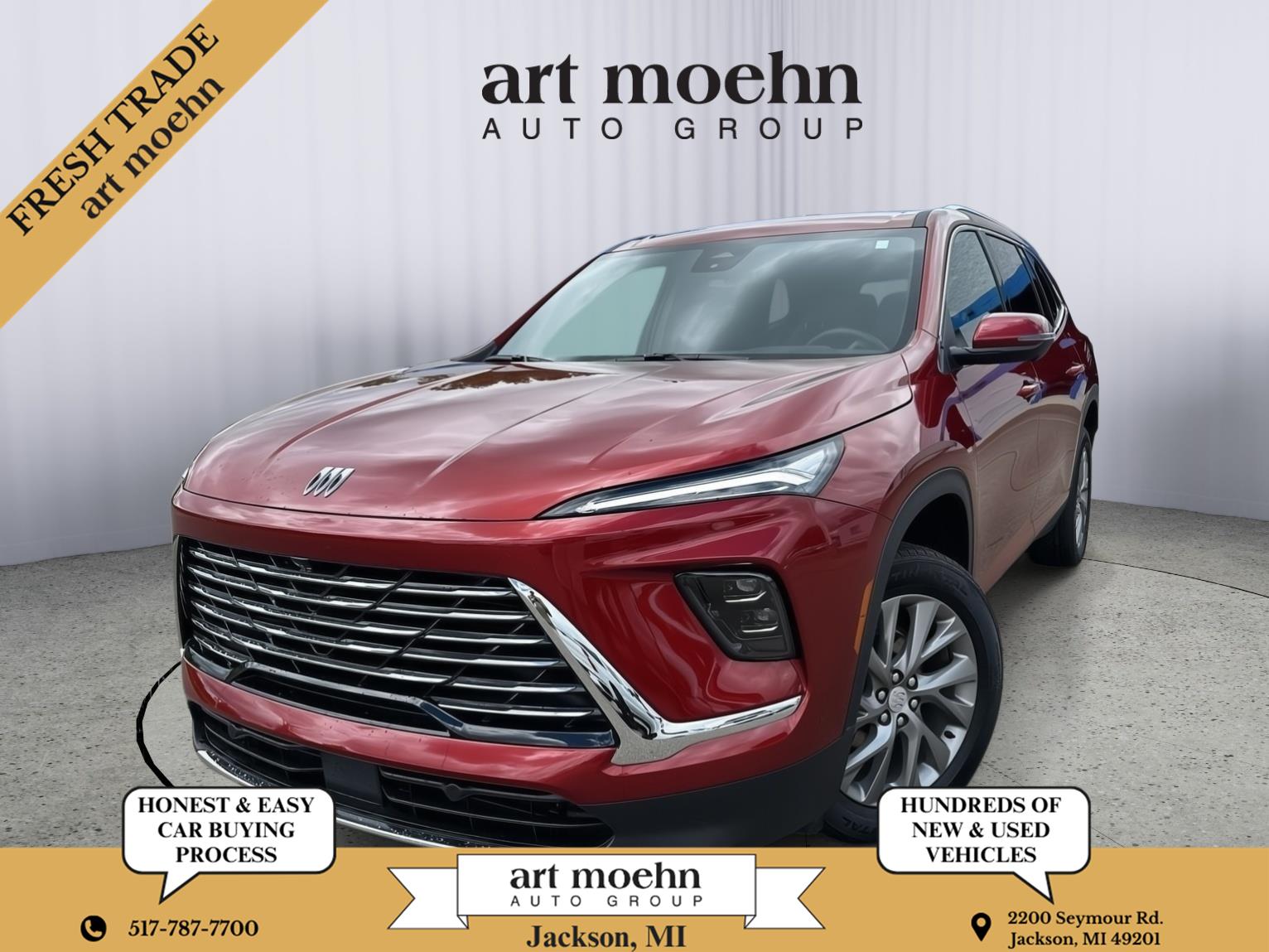 Cherry Red Tintcoat 2026 Buick Enclave SUV / Crossover Four-Wheel Drive 8-Speed Automatic