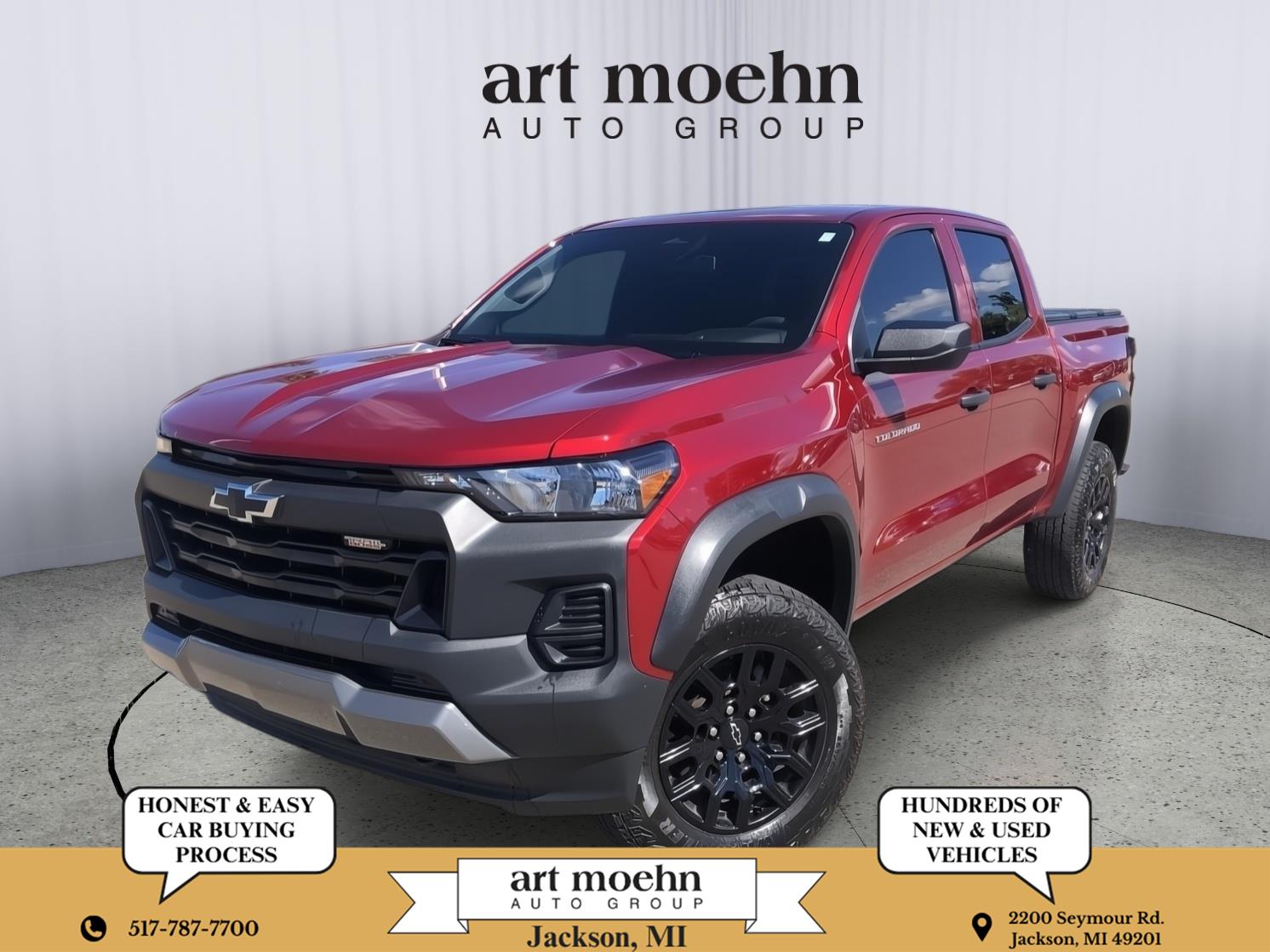 Radiant Red Tintcoat 2024 Chevrolet Colorado Pickup Truck Four-Wheel Drive 8-Speed Automatic