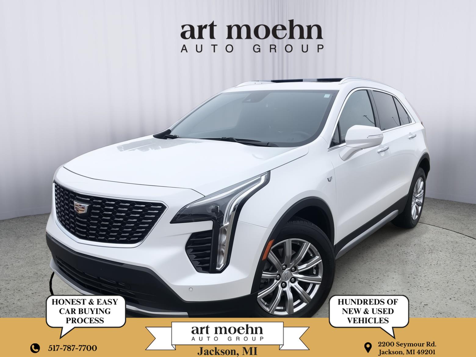 Crystal White Tricoat 2023 Cadillac XT4 SUV / Crossover Four-Wheel Drive 9-Speed Automatic