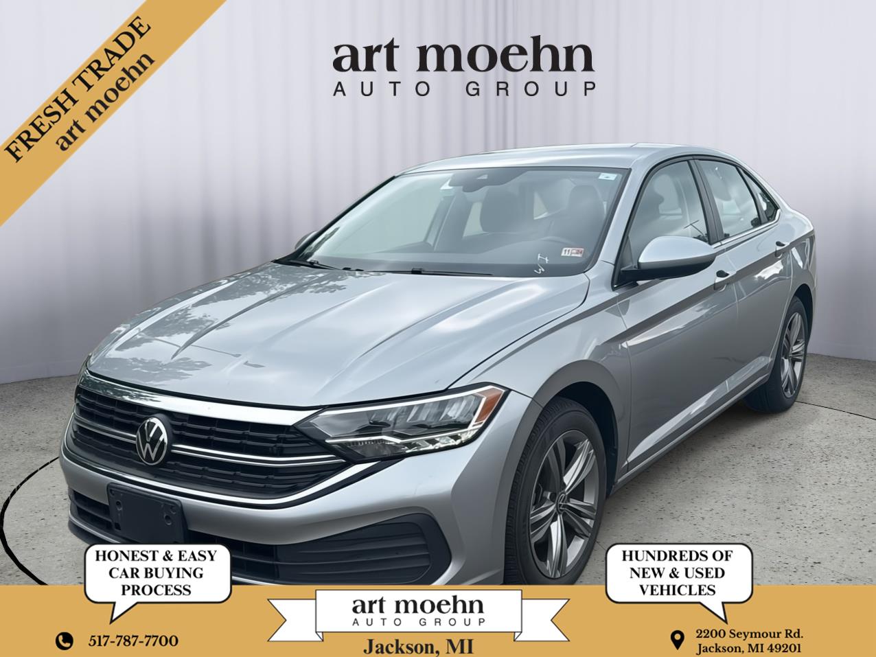 Pyrite Silver Metallic 2024 Volkswagen Jetta Sedan Front-Wheel Drive Automatic