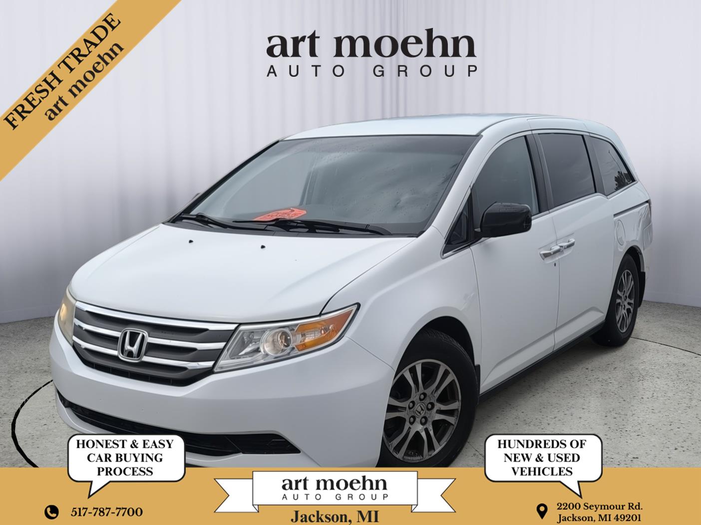 Taffeta White 2012 Honda Odyssey Minivan Front-Wheel Drive Automatic