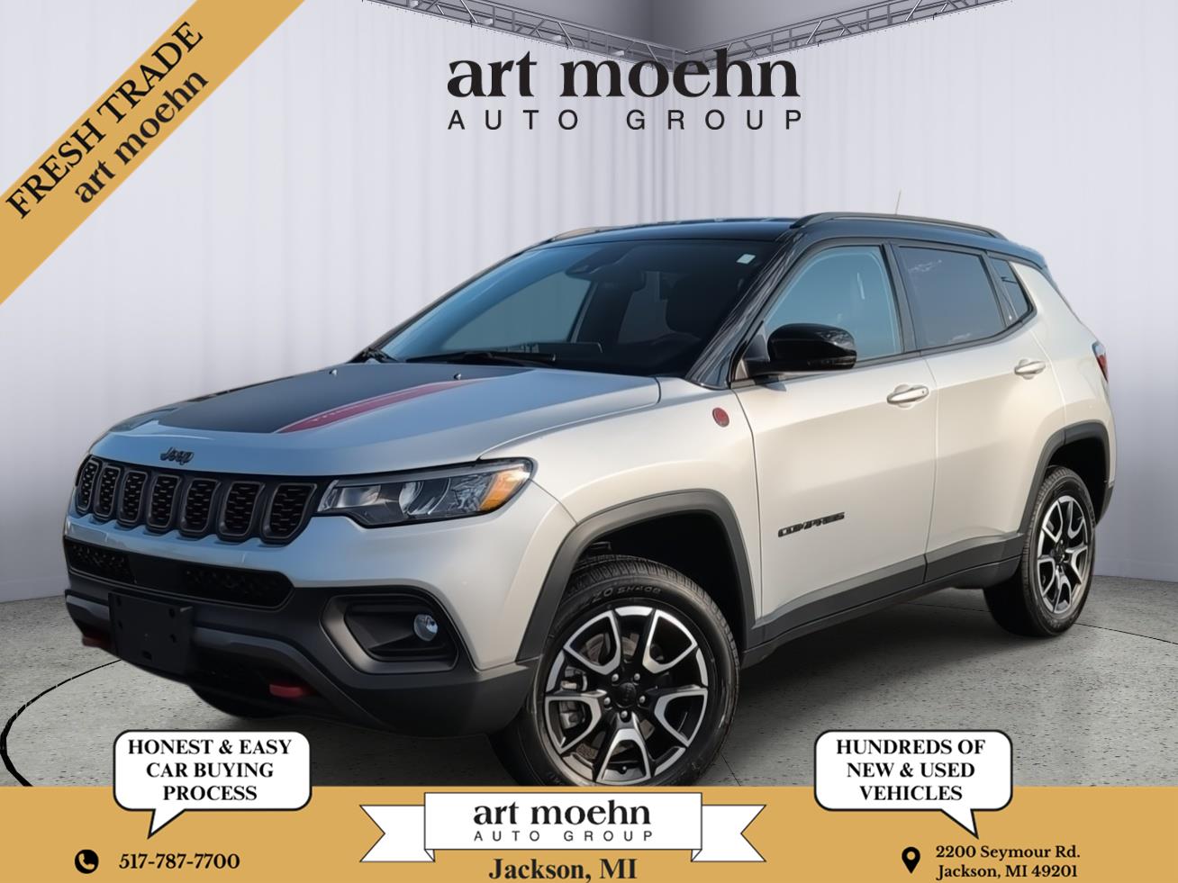 Silver Zynith Metallic Clearcoat 2024 Jeep Compass SUV / Crossover Four-Wheel Drive 8-Speed Automatic