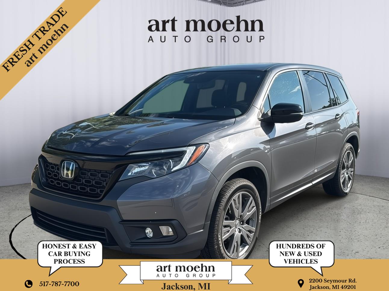 Gray (Modern Steel Metallic) 2019 Honda Passport SUV / Crossover All-Wheel Drive Automatic
