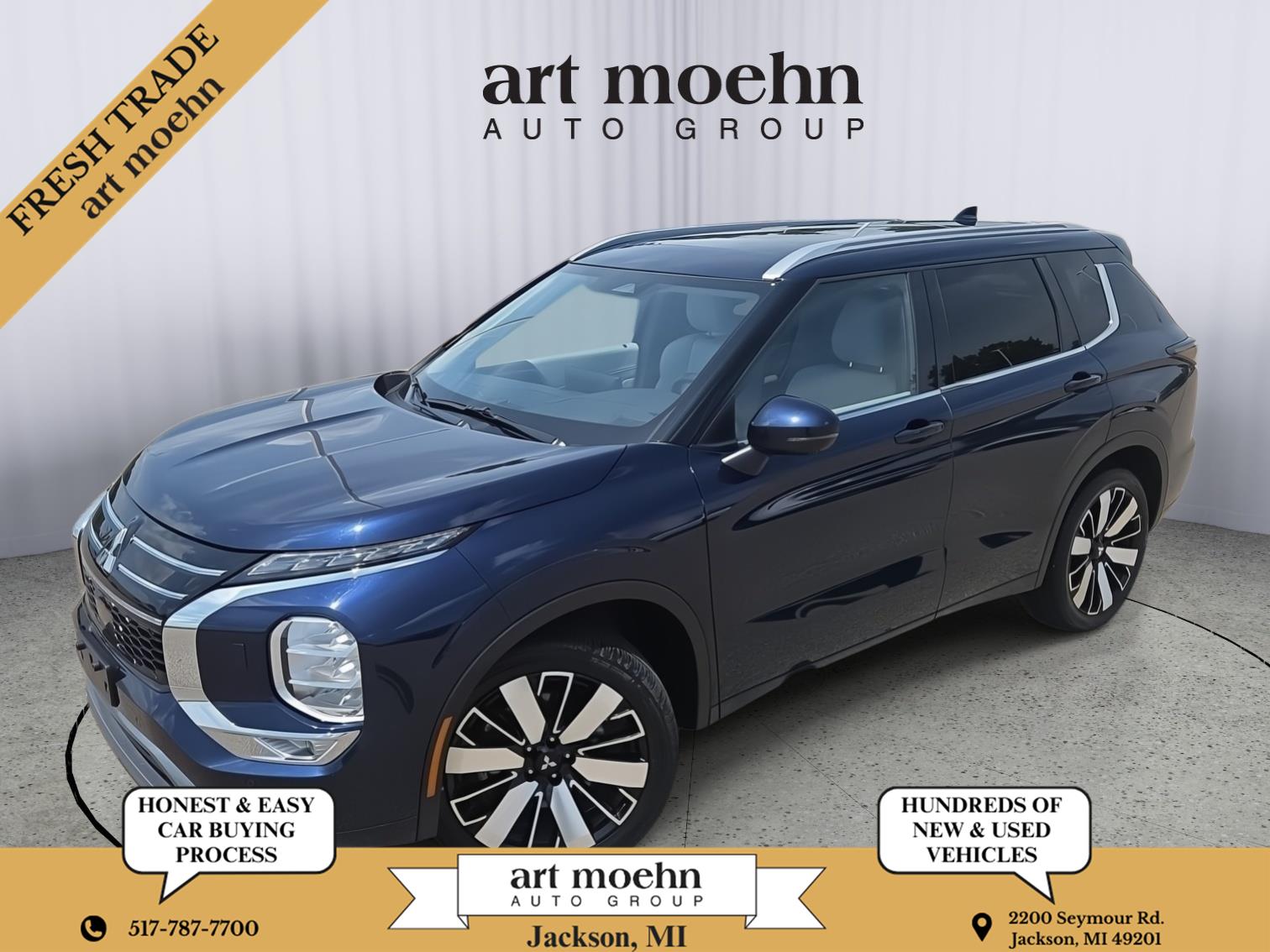 Black Diamond/Alloy Silver Roof 2025 Mitsubishi Outlander SUV / Crossover All-Wheel Drive Continuously Variable Transmission