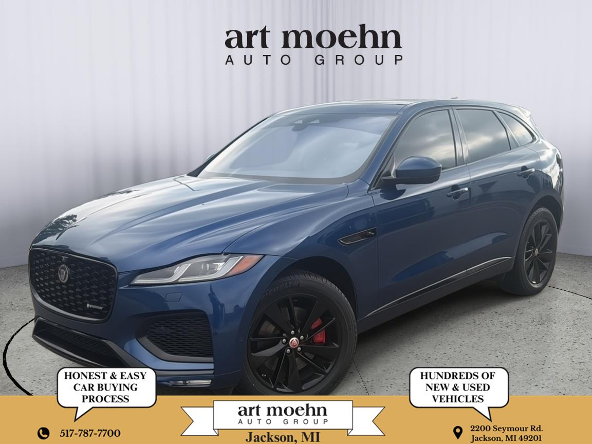Bluefire Blue 2021 Jaguar F-PACE SUV / Crossover All-Wheel Drive Automatic