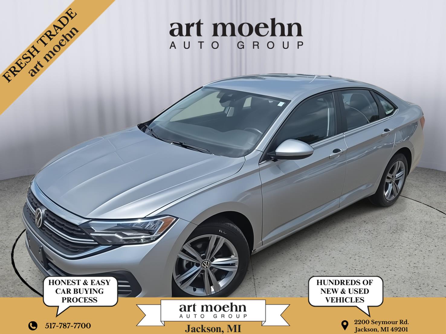 Pyrite Silver Metallic 2024 Volkswagen Jetta Sedan Front-Wheel Drive Automatic