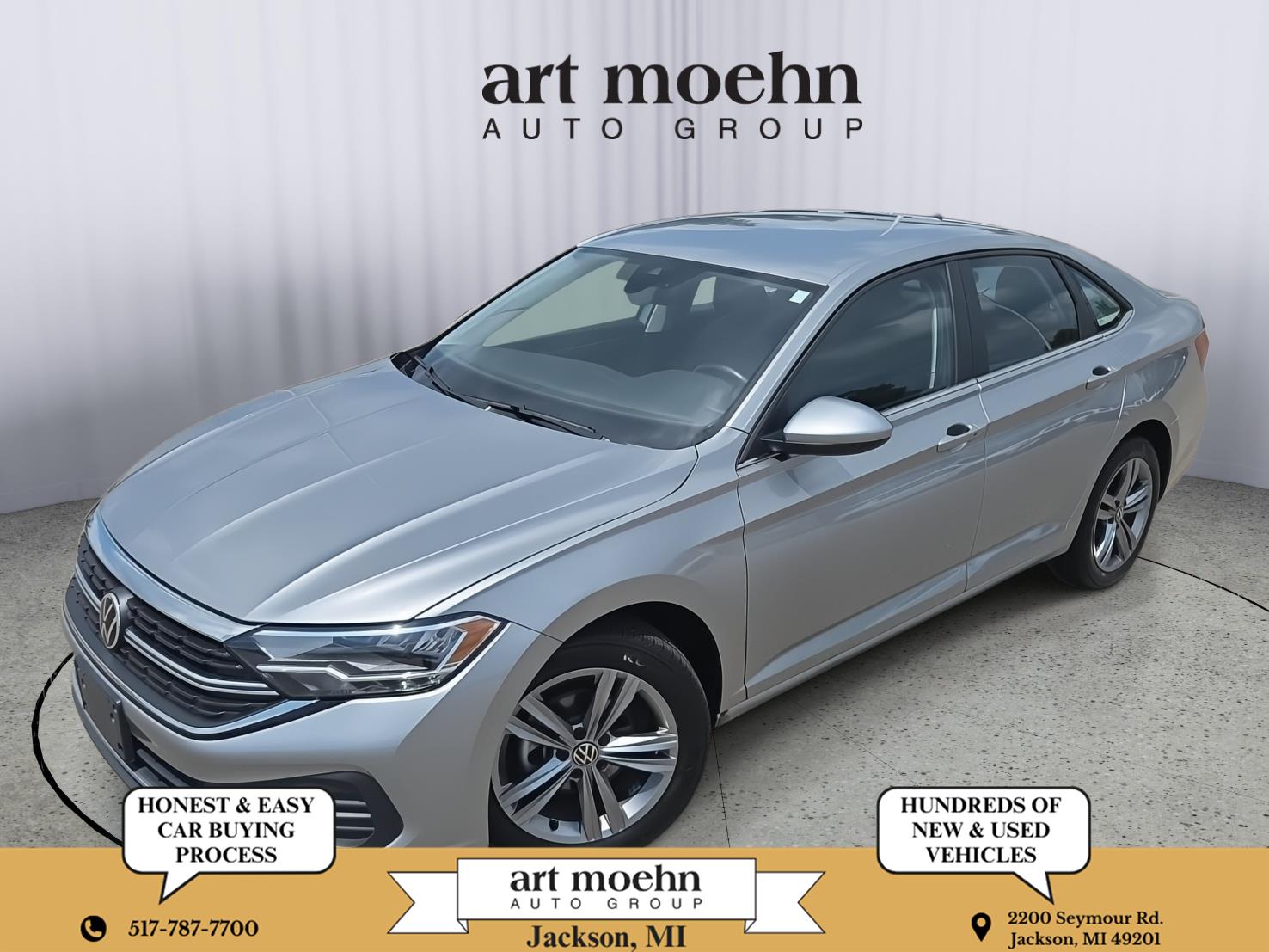 Pyrite Silver Metallic 2024 Volkswagen Jetta Sedan Front-Wheel Drive Automatic