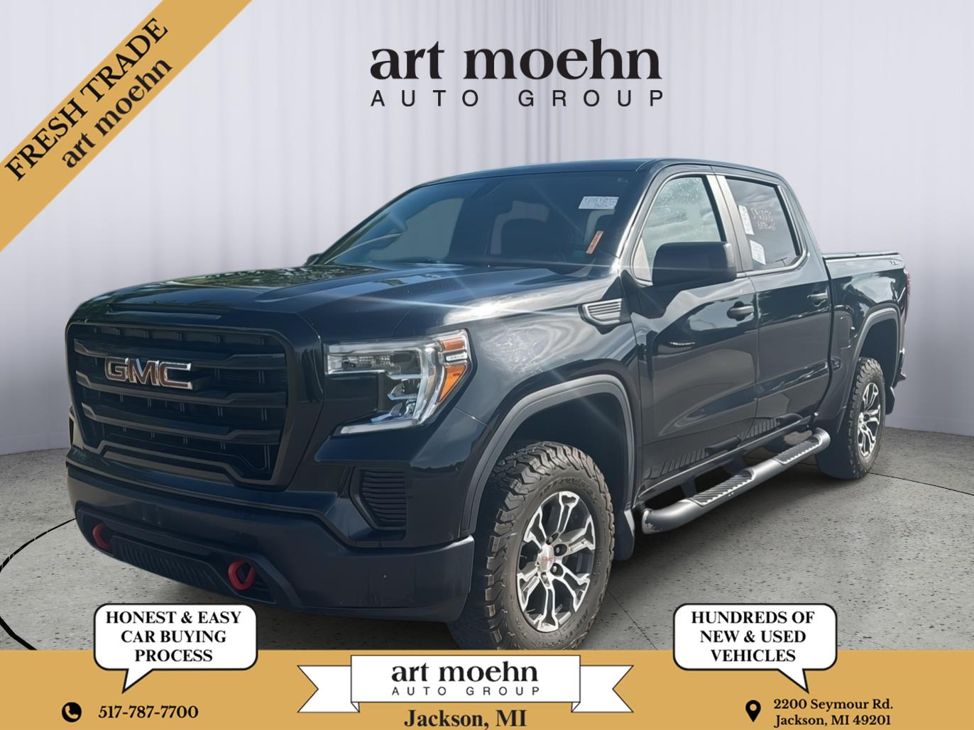 Onyx Black 2019 GMC Sierra 1500 Pickup Truck Four-Wheel Drive 6-Speed Automatic