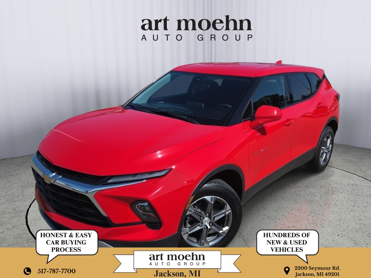 Red Hot 2024 Chevrolet Blazer SUV / Crossover Front-Wheel Drive 9-Speed Automatic