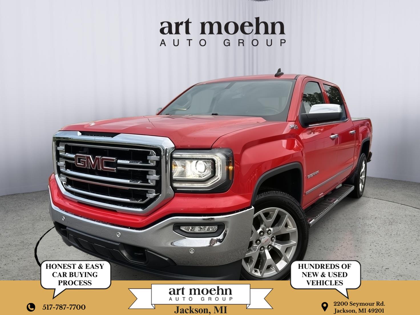 Cardinal Red 2018 GMC Sierra 1500 Pickup Truck Four-Wheel Drive 6-Speed Automatic
