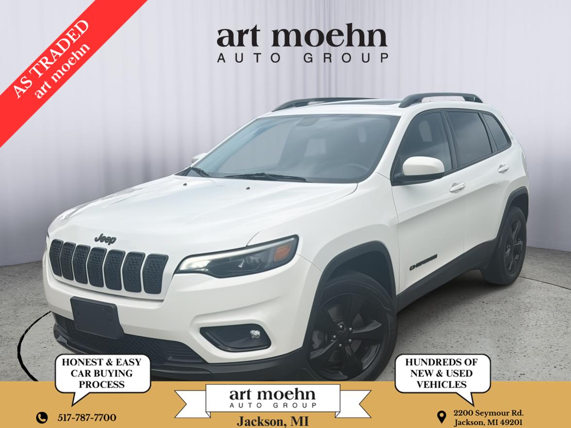Pearl White Pearlcoat 2019 Jeep Cherokee SUV / Crossover Four-Wheel Drive 9-Speed Automatic