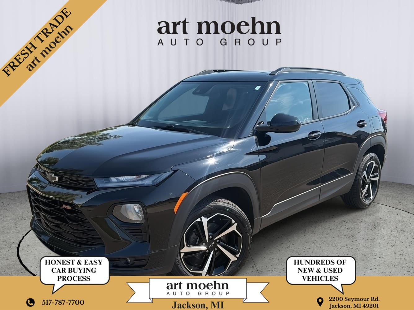 Mosaic Black Metallic 2022 Chevrolet Trailblazer SUV / Crossover Four-Wheel Drive 9-Speed Automatic