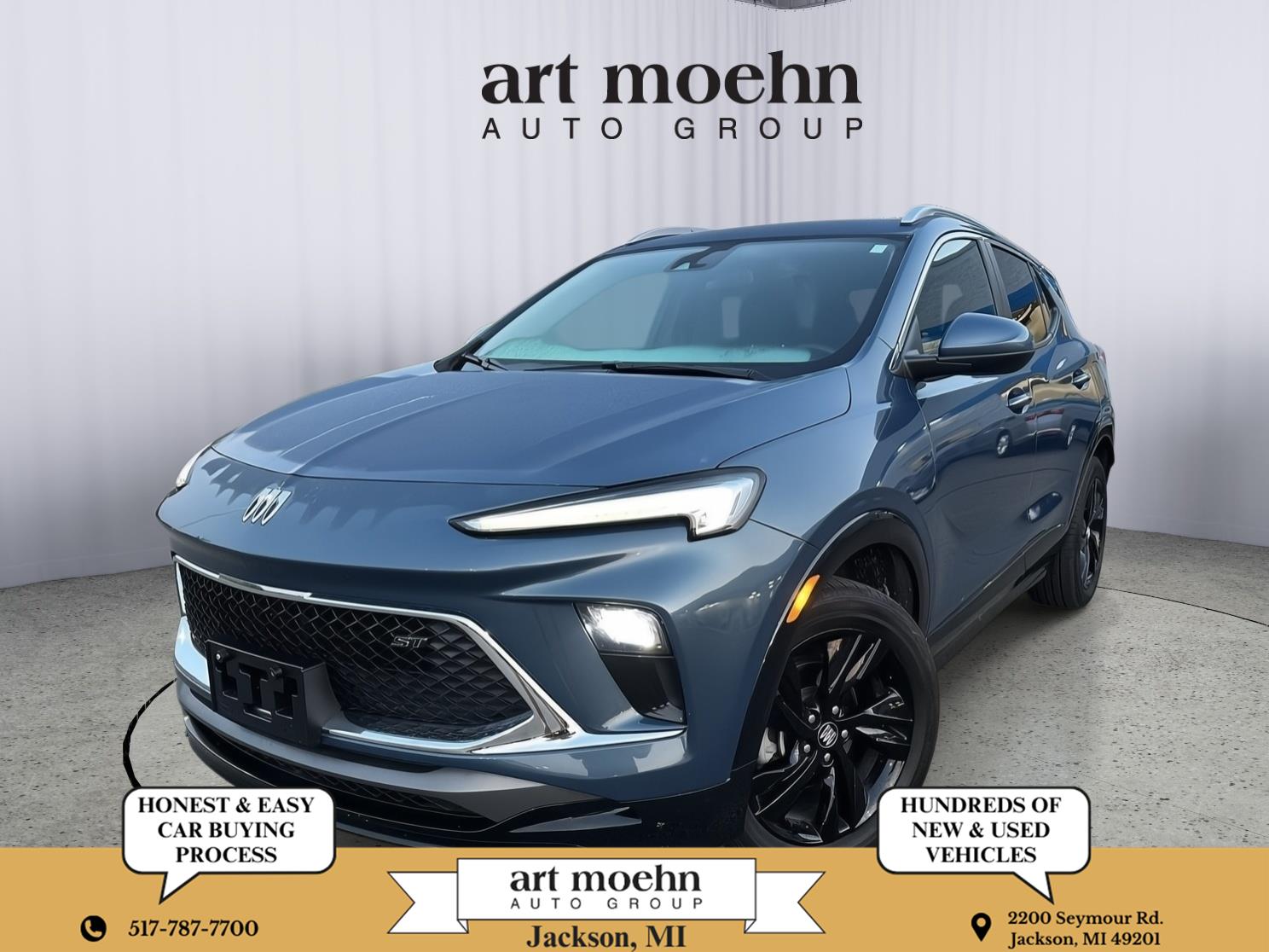 Ocean Blue Metallic 2024 Buick Encore GX SUV / Crossover All-Wheel Drive 9-Speed Automatic