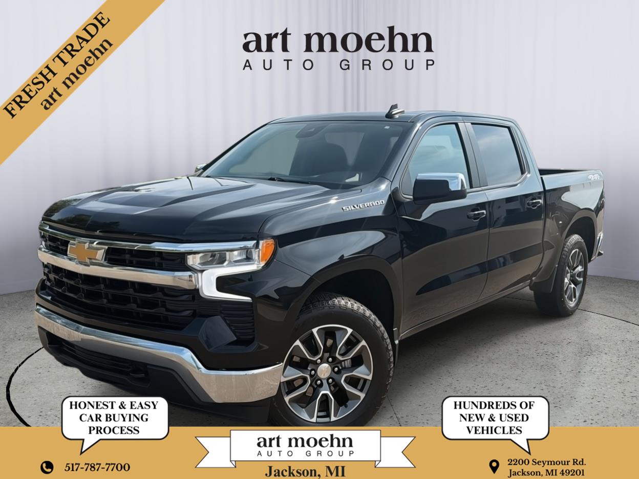 Black 2023 Chevrolet Silverado 1500 Pickup Truck Four-Wheel Drive 8-Speed Automatic
