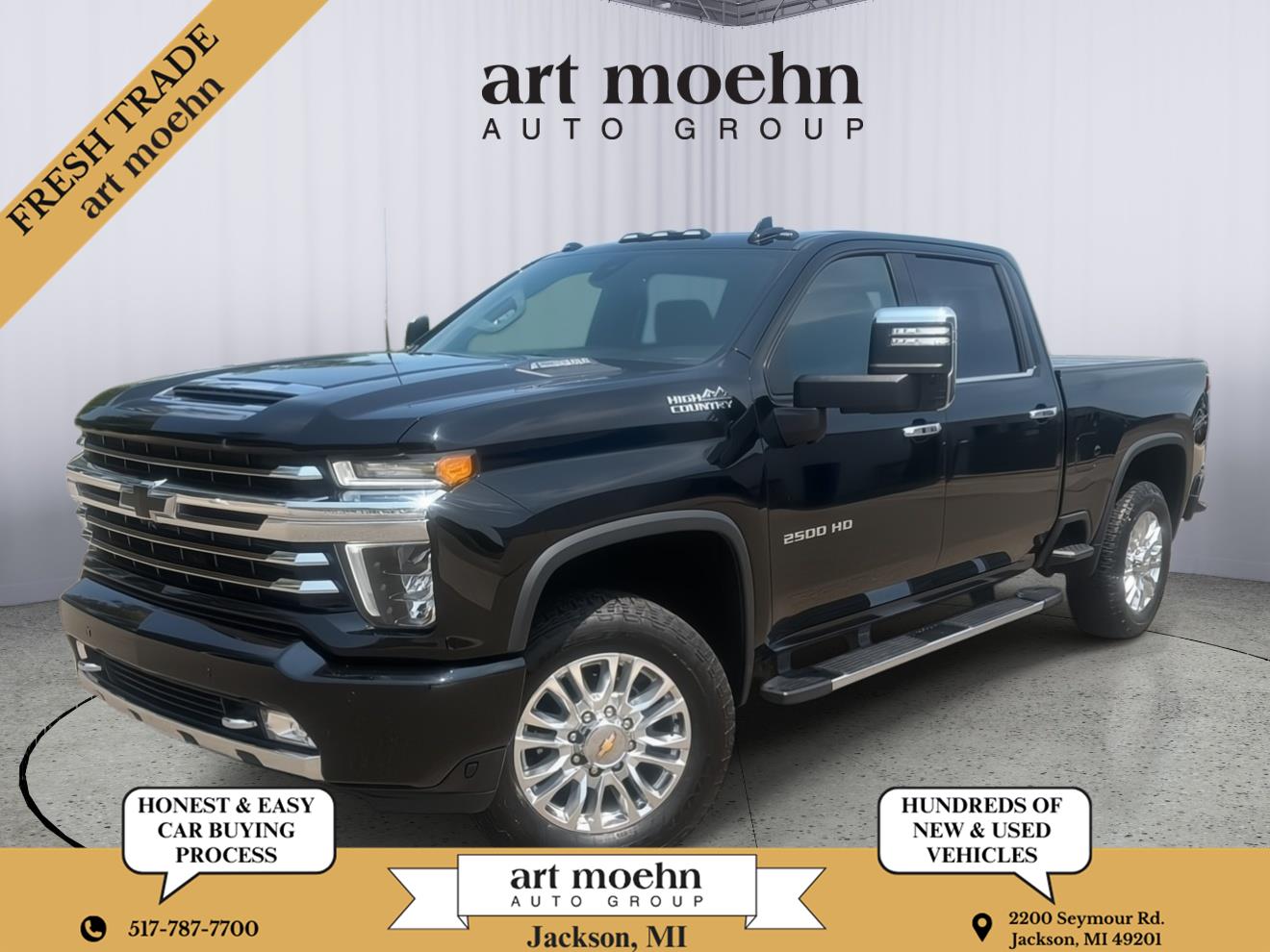 Black 2022 Chevrolet Silverado 2500HD Pickup Truck Four-Wheel Drive Automatic