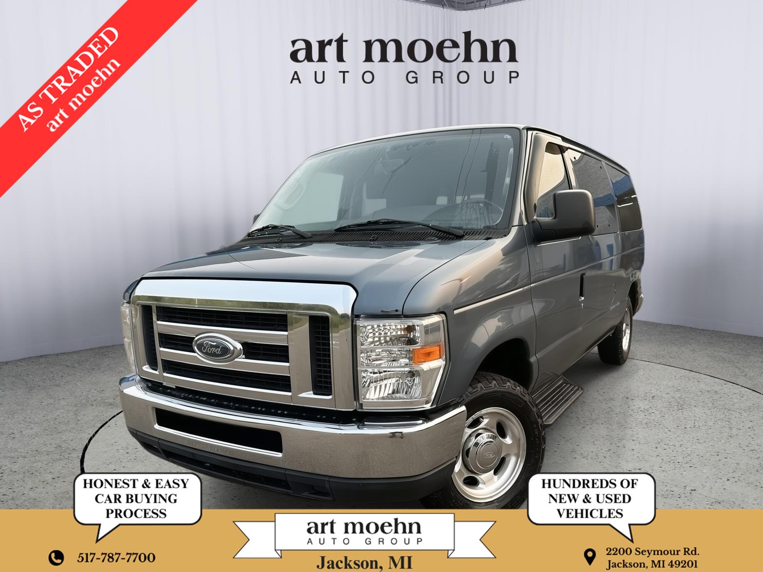 Dark Blue Pearl Metallic 2013 Ford E-Series Van Rear-Wheel Drive 4-Speed Automatic Overdrive