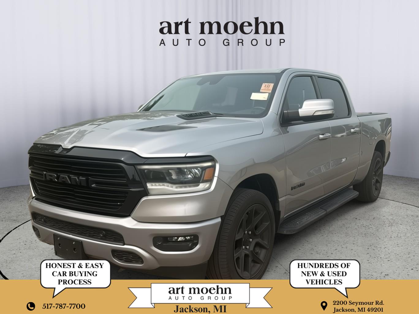 Billet Silver Metallic 2022 RAM 1500 Pickup Truck Four-Wheel Drive 8-Speed Automatic