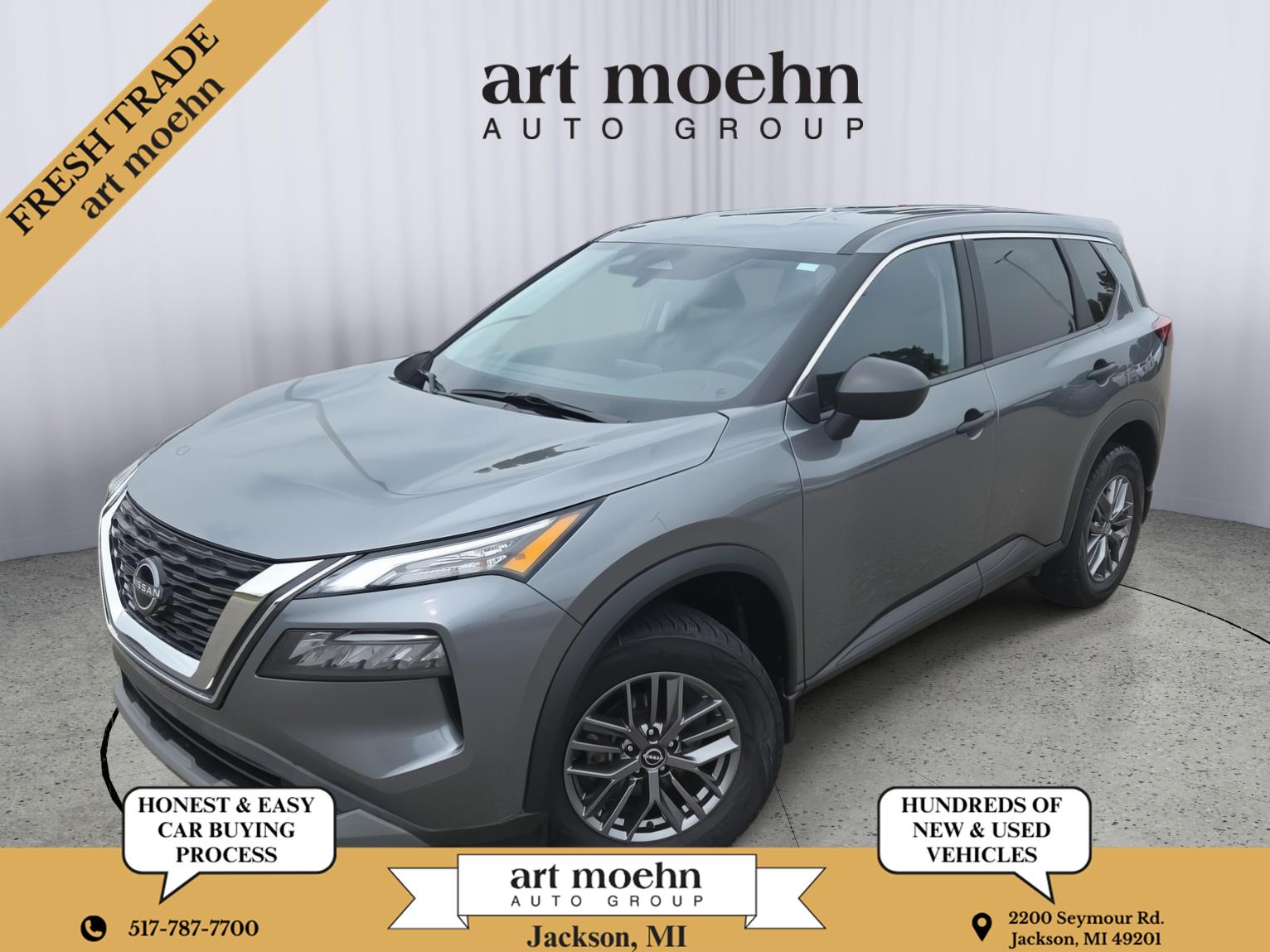 Gray (Gun Metallic) 2023 Nissan Rogue SUV / Crossover All-Wheel Drive Continuously Variable Transmission