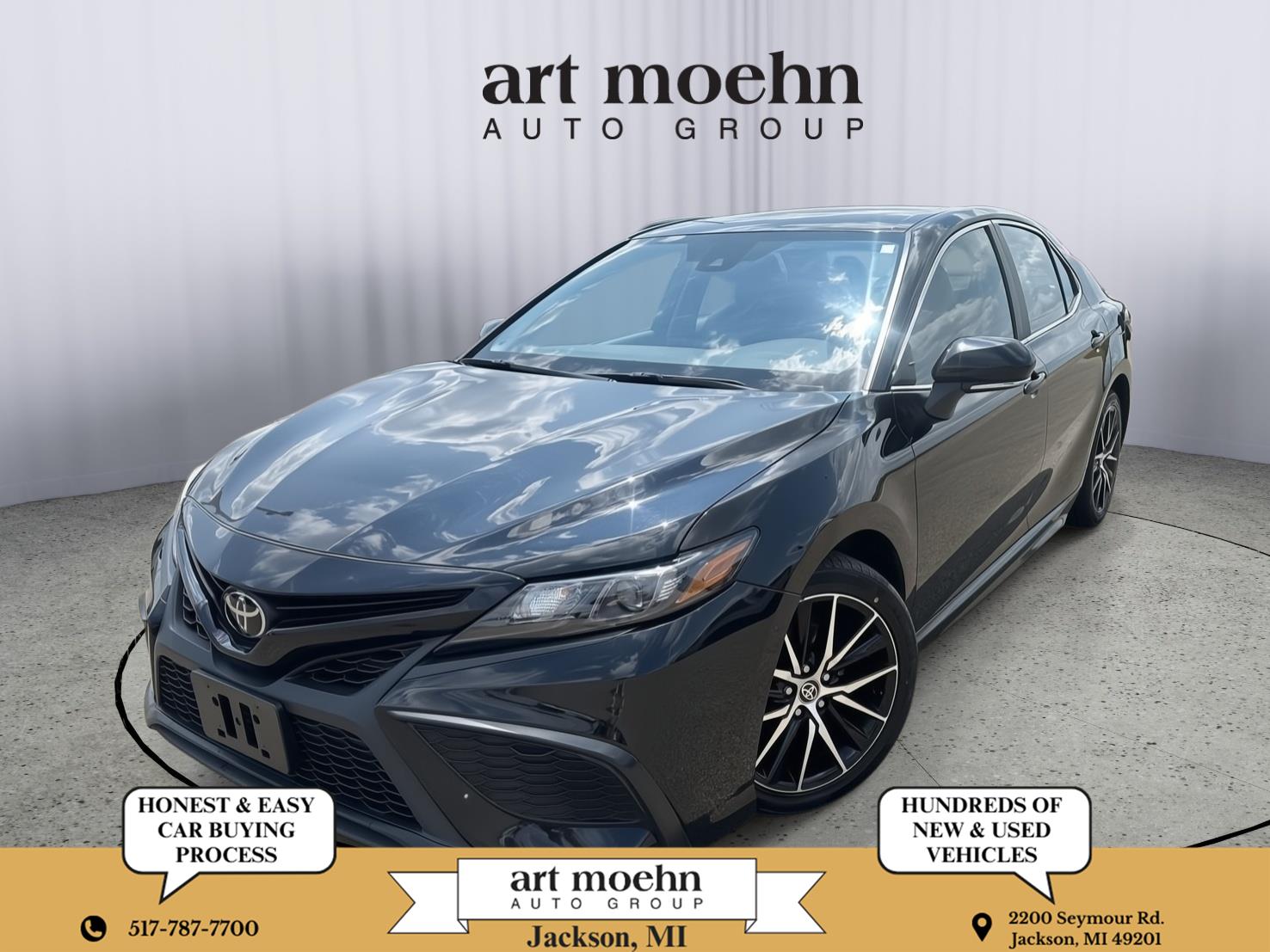 Midnight Black Metallic 2024 Toyota Camry Sedan Front-Wheel Drive Automatic