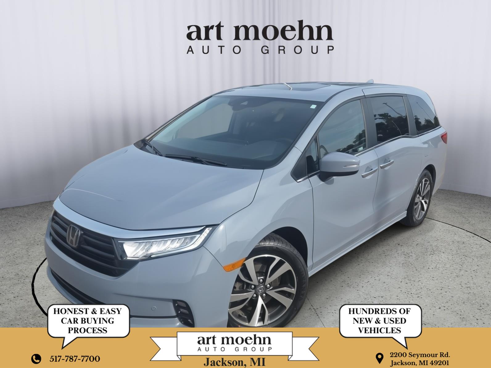 Sonic Gray Pearl 2024 Honda Odyssey Minivan Front-Wheel Drive Automatic