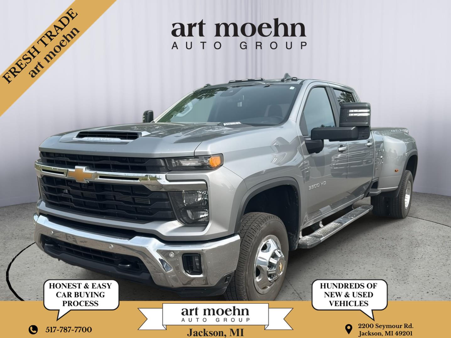 Sterling Gray Metallic 2025 Chevrolet Silverado 3500HD Pickup Truck Four-Wheel Drive Automatic